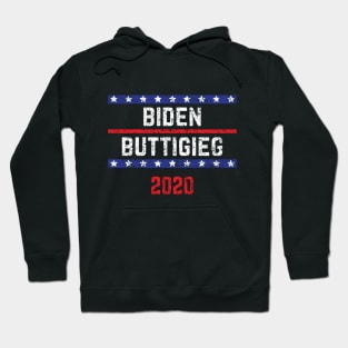 Joe Biden 2020 and Pete Buttigieg on the One Ticket. Biden Buttigieg 2020 Vintage Distressed Hoodie